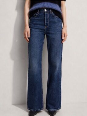 ALL SAINTS Mathilde Relaxed Bootcut Dark Wash Jeans Size 26